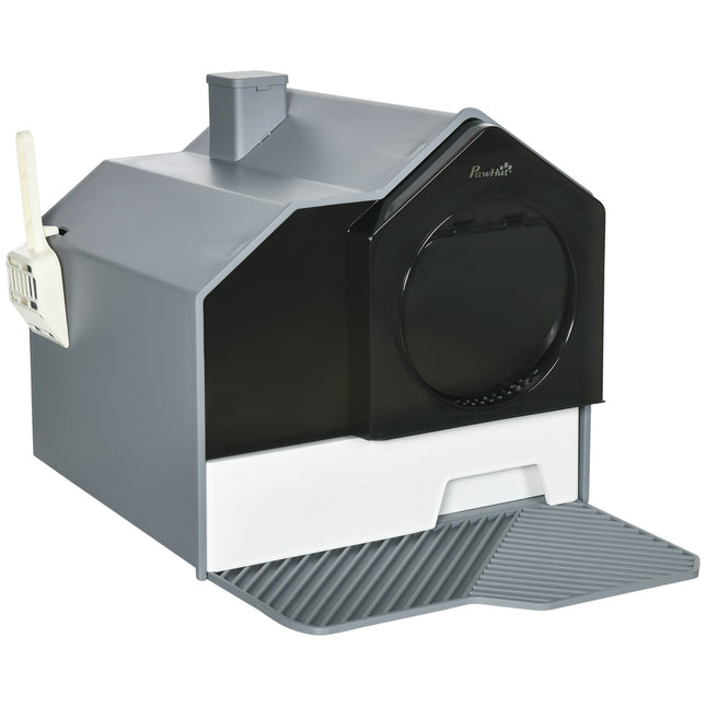 Cat box with hood and filter for cats up to 8 kg