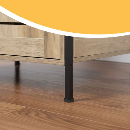 Cat Litter Cabinet with Cat-Head Entrance, Wood-Effect
