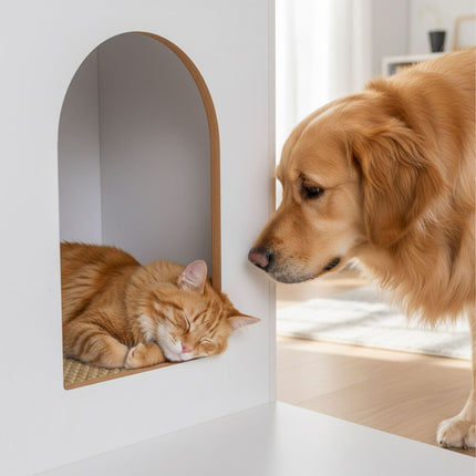 Cat Litter Cabinet with Mat – Wood-Effect, Multi-Use