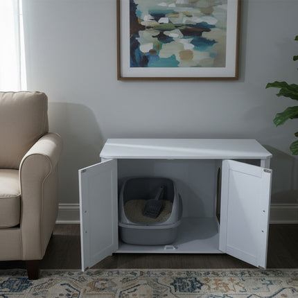 Cat Litter Cabinet with Mat – Wood-Effect, Multi-Use