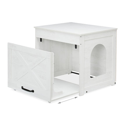 Cat Litter Cabinet with Scratching Mat and Drawer