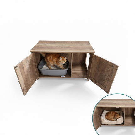 Cat Litter Cabinet with Side Entrance and Ventilation