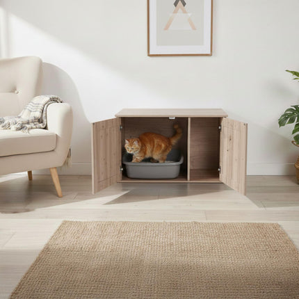 Cat Litter Cabinet with Side Entrance and Ventilation