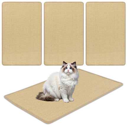 Cat Scratching Mats, 2-Pack, 80x50 cm Sisal, Self-Adhesive