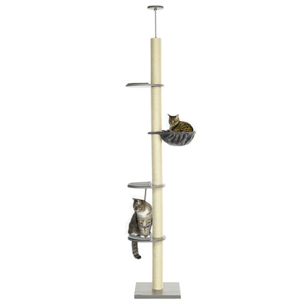 Adjustable roof scraper pole, 230-250 cm, grey/cream
