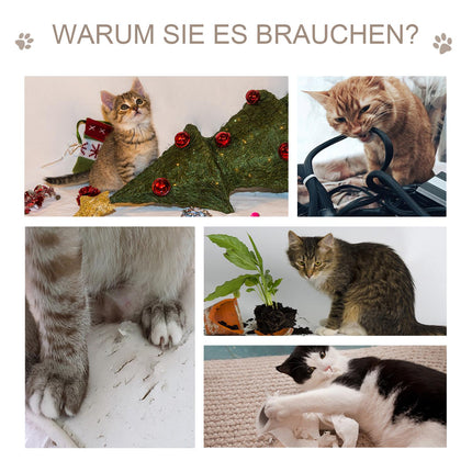 Cat scratching tree with sisal and toy, 71.5x49.5x120 cm