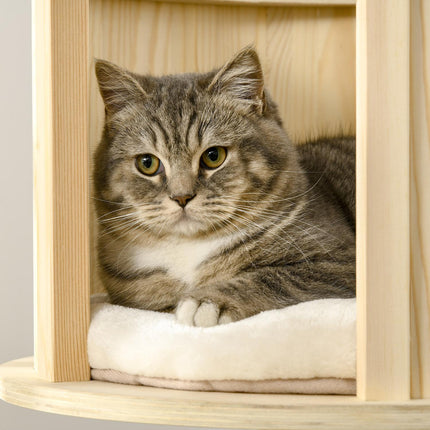 Cat tree with 3 levels, cave, sisal posts, 122 cm