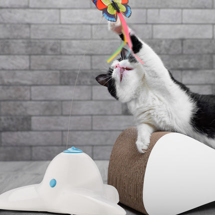Cat Toy with Rotating Butterfly – Interactive Fun