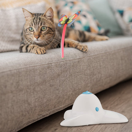 Cat Toy with Rotating Butterfly – Interactive Fun