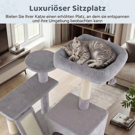 Cat Tree 158cm with Hammock and Scratching Posts