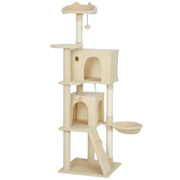 Cat Tree 160 cm with Hammock, Ladder, Cave, Sisal Posts