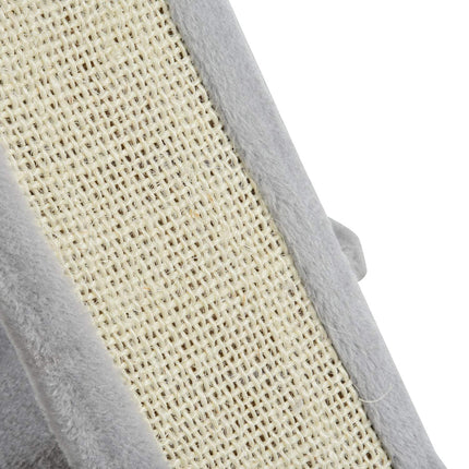 Light gray cat tree with sisal poles, 59x39x83 cm