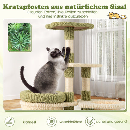 Cat Tree with Platforms, Hammock, and Scratching Posts