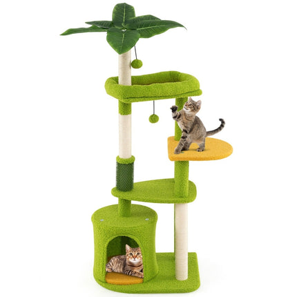 Cat Tree with Platforms & Scratching Posts, 122 cm