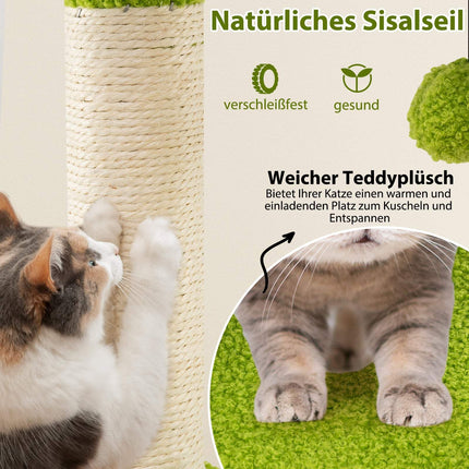 Cat Tree with Platforms & Scratching Posts, 122 cm