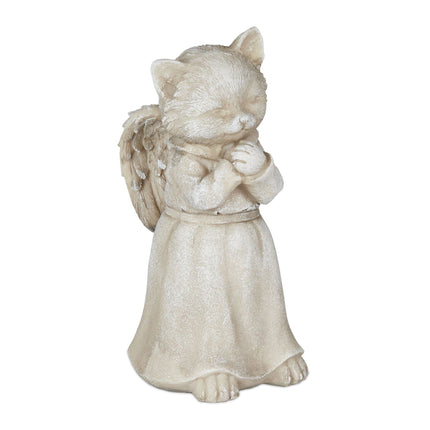 Cat angel statue