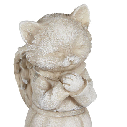 Cat angel statue