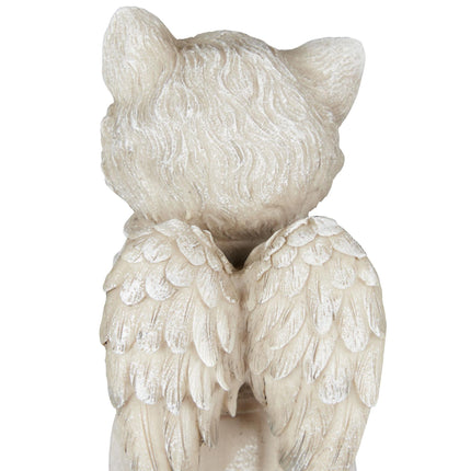 Cat angel statue
