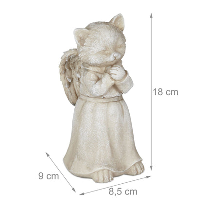Cat angel statue