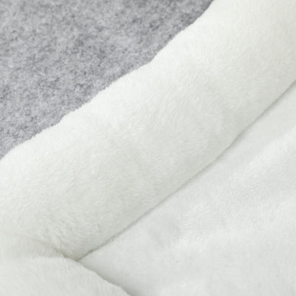 Cat Cave kattenhuis, kattenhuis met 3 niveaus, kattenmand met kussen, hondenhuis voor katten tot 5 kg, 74 x 37,5 x 78,5 cm, grijs