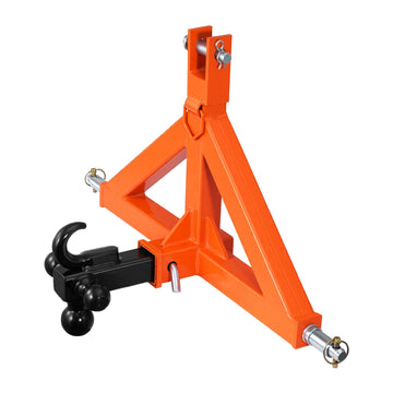 Category 1 3-Point Trailer Hitch, 2 in Receiver, 3 Balls