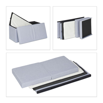 Cat hide in gray with lid