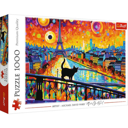 Cat in Paris 1000-Piece Puzzle for Adults and Kids