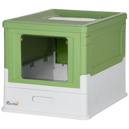 Cat box with lid - Plastic, easy to clean, 47.5 cm