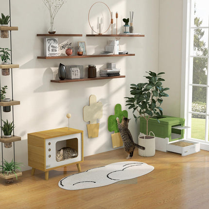 Cat box with lid - Plastic, easy to clean, 47.5 cm