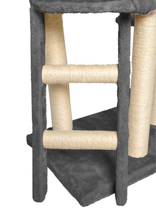 Cat tree 138 cm, gray