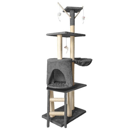 Cat tree 138 cm, gray