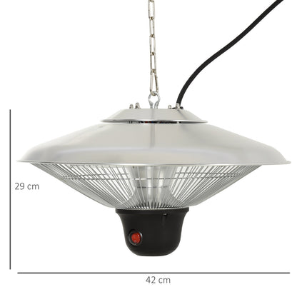 Terrace Ceiling heater 1500W, LED & Remote control