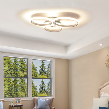 Living room Ceiling lamp, Metal & Acrylic, 56x47x8 Cm