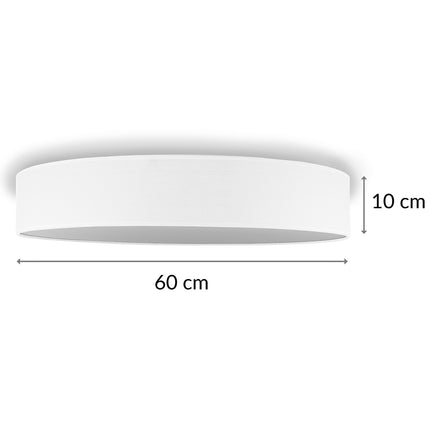 Ceiling lamp Textile Ø60cm White