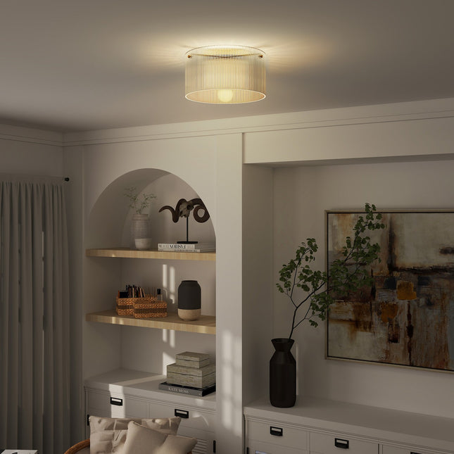 Ceiling Lamp, Acrylic Shade, Metal, Halogen/LED Compatible