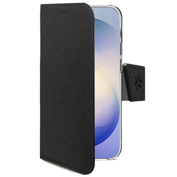 Celly Wally Wallet Case for Samsung Galaxy S26 FE 5G, Black, 3 Card Slots