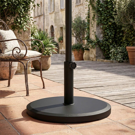 Cement Umbrella Base, 13kg, Round, Fits 34/38/48mm Poles
