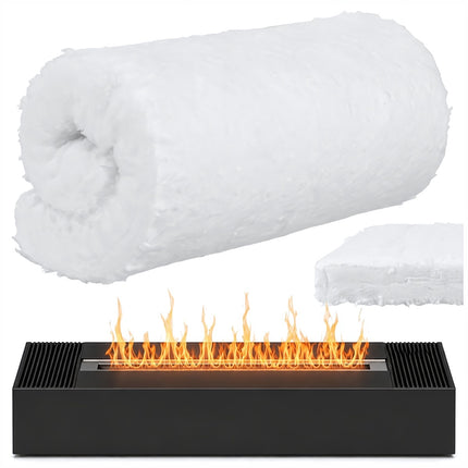 Ceramic Fibre Mat for Bio Fireplace 30 x 20 x 3 cm, Heat Resistant to 1300°C