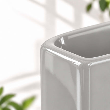 Ceramic Radiator Humidifier Set of 6 with Hooks, 400 ml, Light Grey