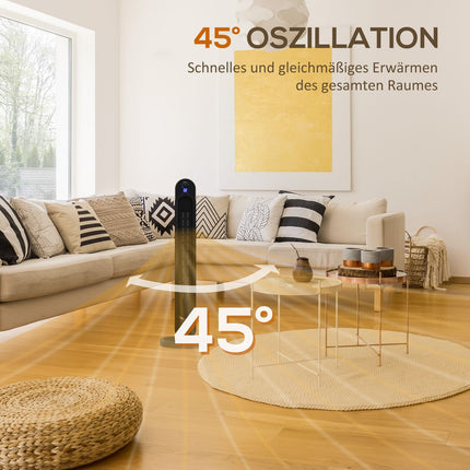 Ceramic Space Heater, Oscillating, 3 Modes, Timer