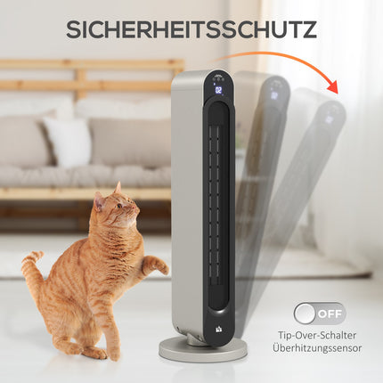 Ceramic Space Heater, Oscillating, 3 Modes, Timer