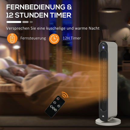 Ceramic Space Heater, Oscillating, 3 Modes, Timer