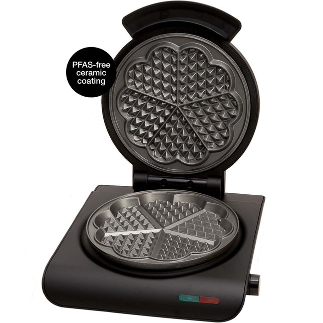 Ceramic Waffle Maker, Black