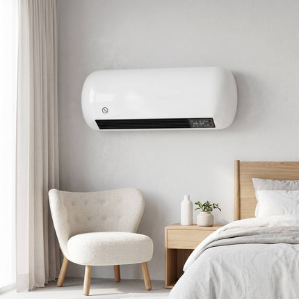 Ceramic Wall Heater 2000W with Thermostat & Remote
