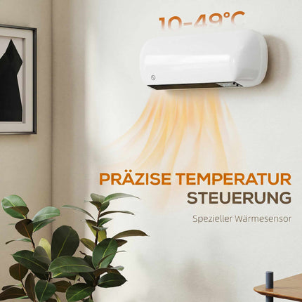 Ceramic Wall Heater 2000W with Thermostat & Remote