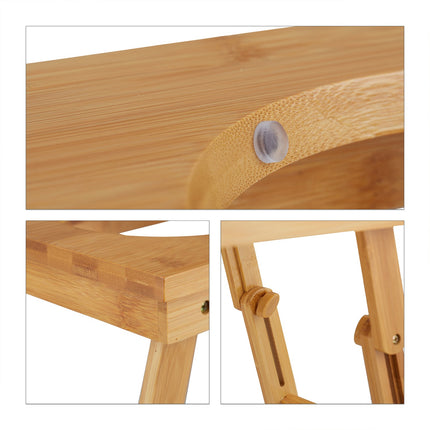 Ceramic bowl stand in bamboo