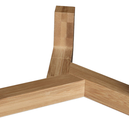 Ceramic dog bowl with bamboo frame