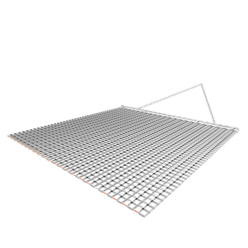 Chain Drag Harrow Rake, 48 x 48 in Galvanized Steel