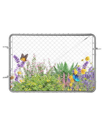 Chain Link Fence Gate 72 x 48 in, Adjustable Width