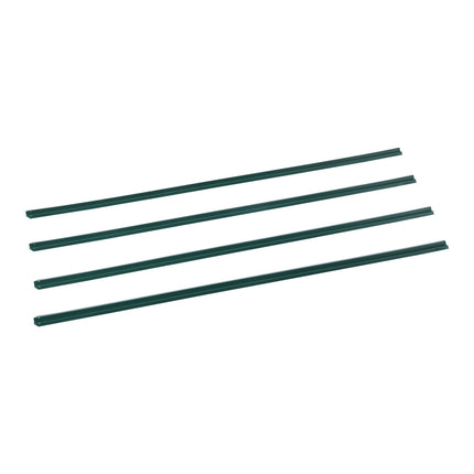 Chain Link Fence Privacy Slats, Bottom-Locking HDPE, Green